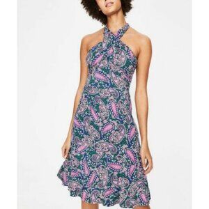 Boden Lilah Woodland Green Mexican Paisley Print Multiway Dress, Size 16R (US)